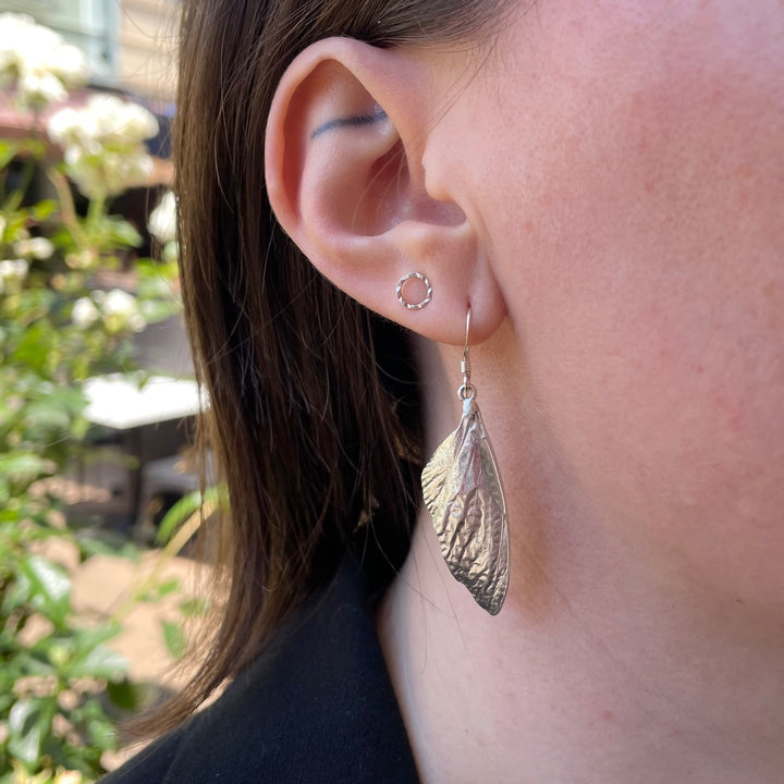 Scarab Beetle Wing Earrings