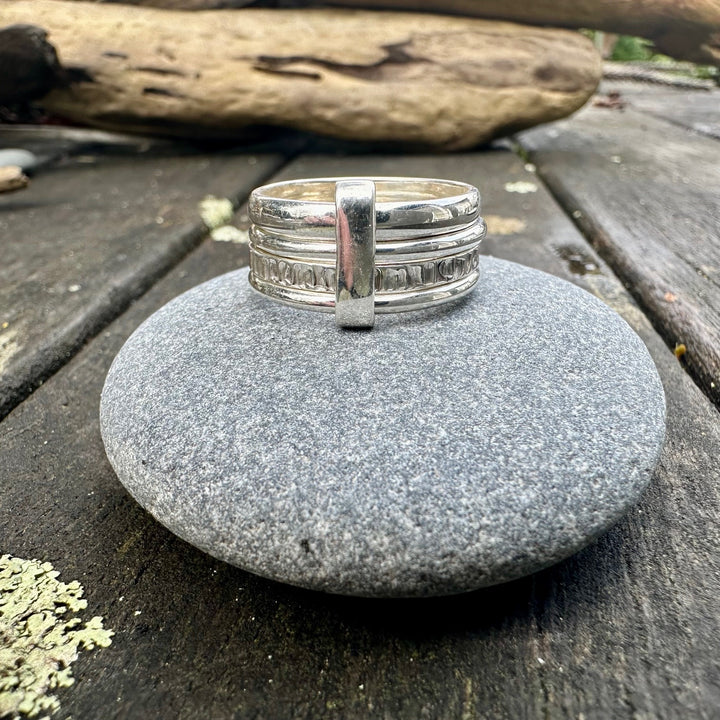 Heavy Sterling Silver Unity  Ring
