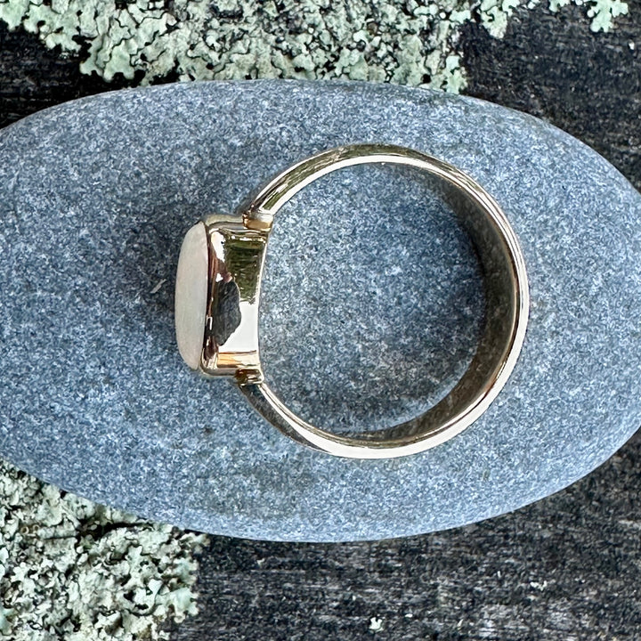 Vintage Australian crystal opal ring