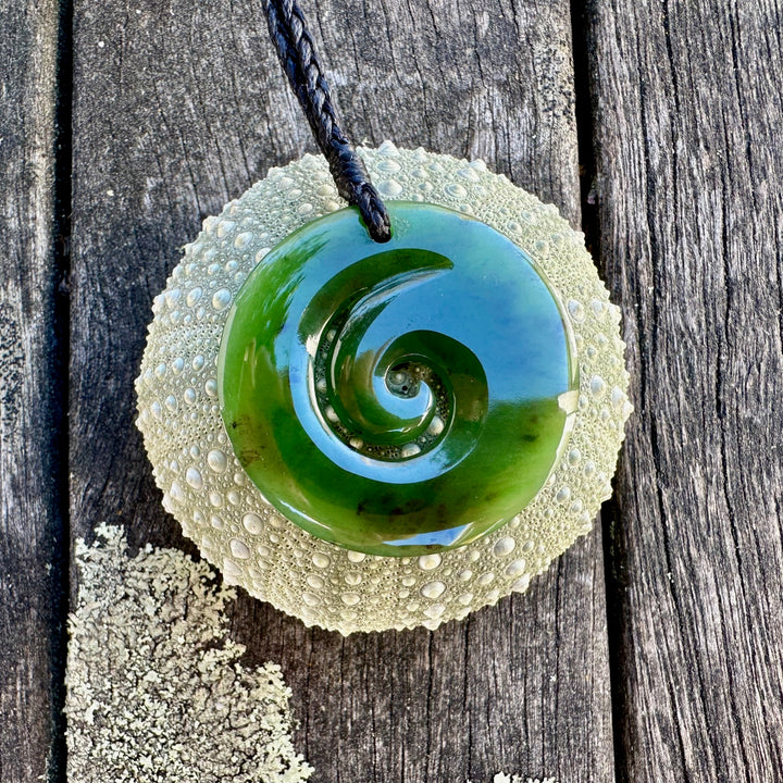 New Zealand greenstone koru