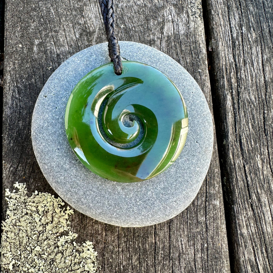 New Zealand greenstone koru