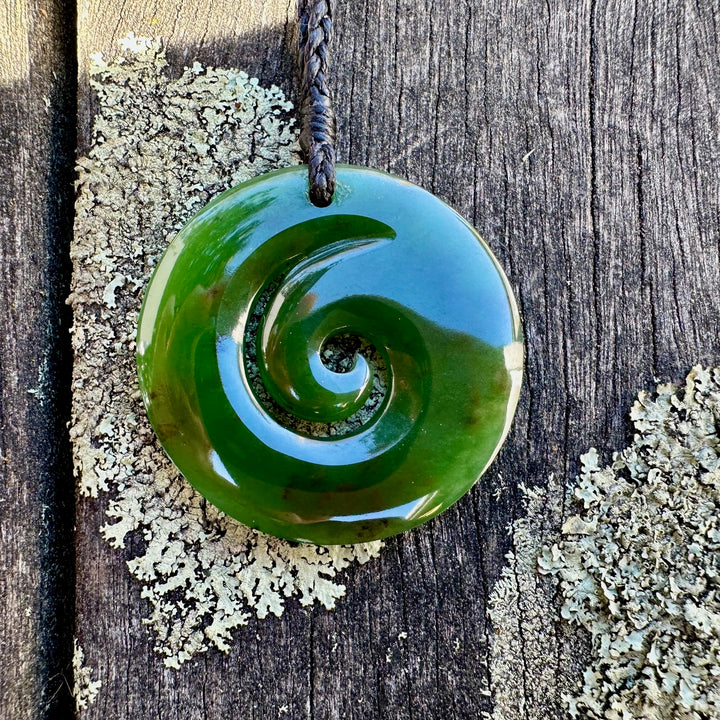 New Zealand greenstone koru