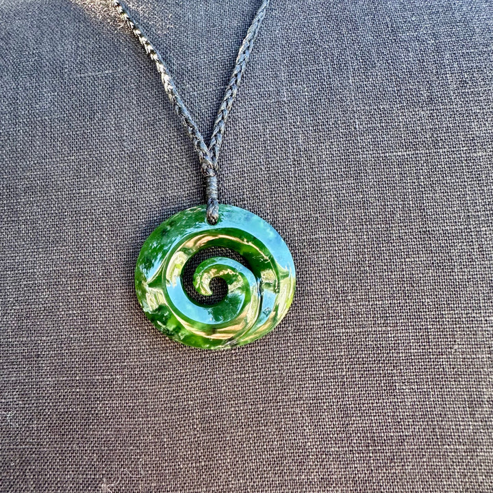 Kawa Kawa oval koru necklace
