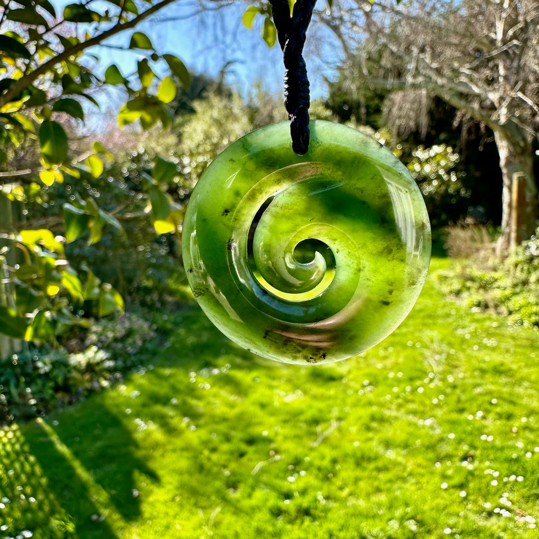 New Zealand greenstone koru