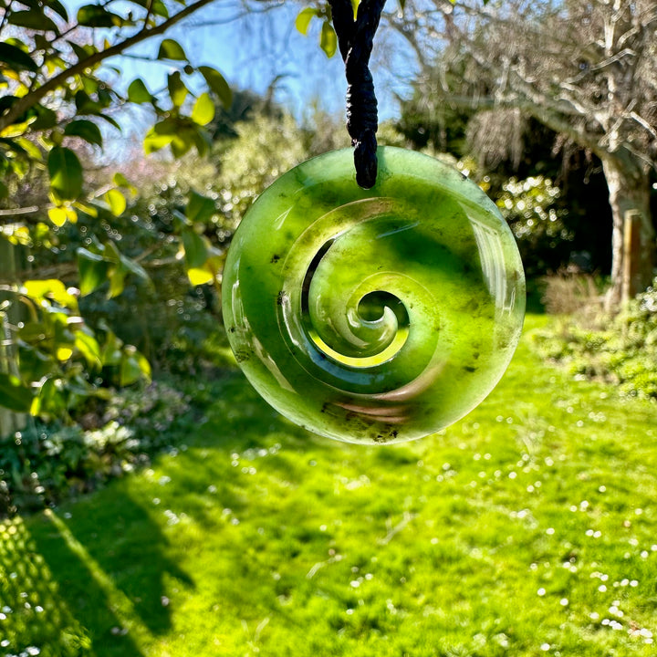 New Zealand greenstone koru