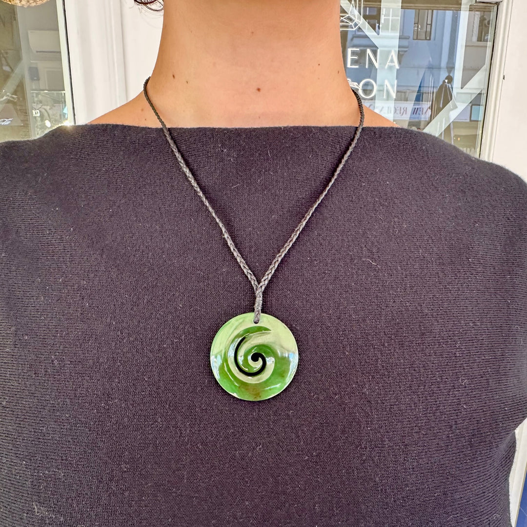 New Zealand greenstone koru