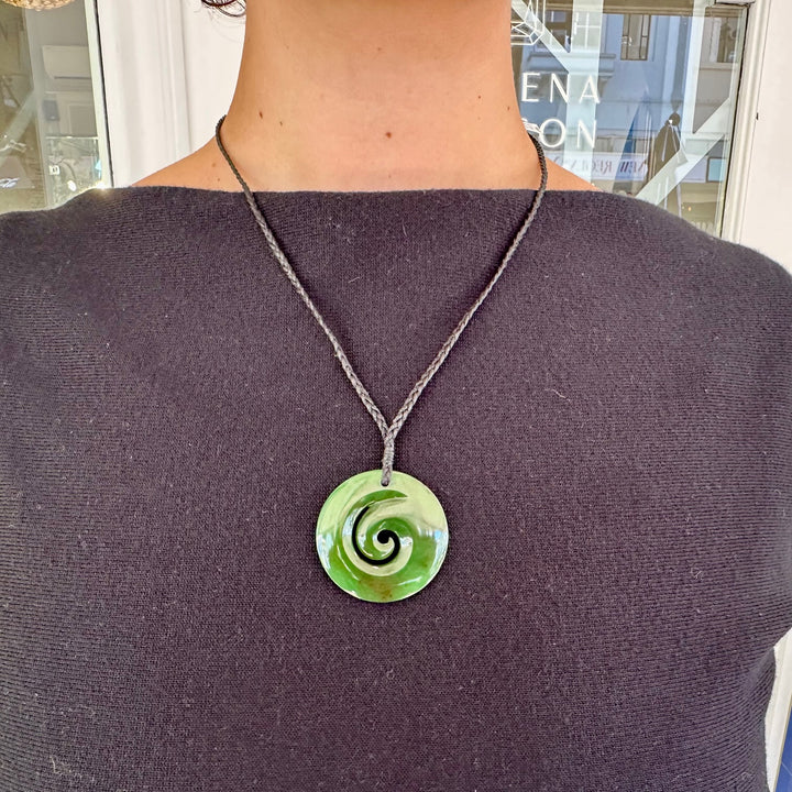 New Zealand greenstone koru
