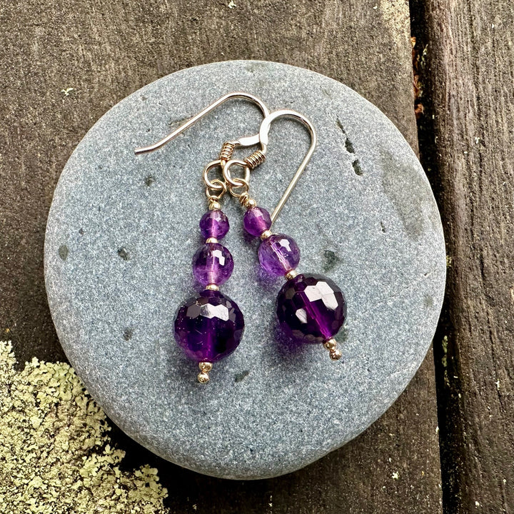 Amethyst earrings