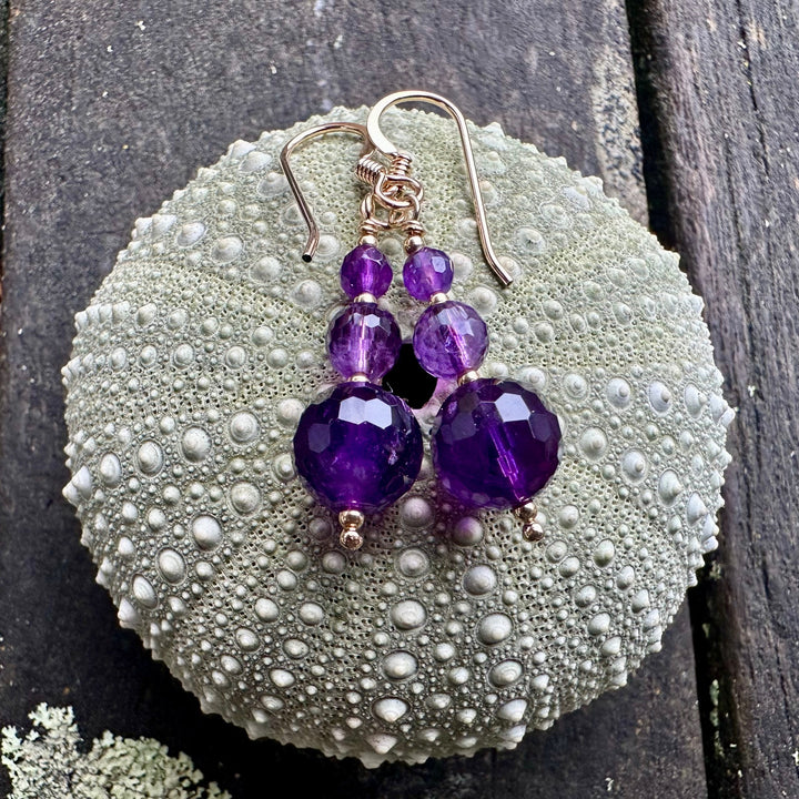 Amethyst earrings