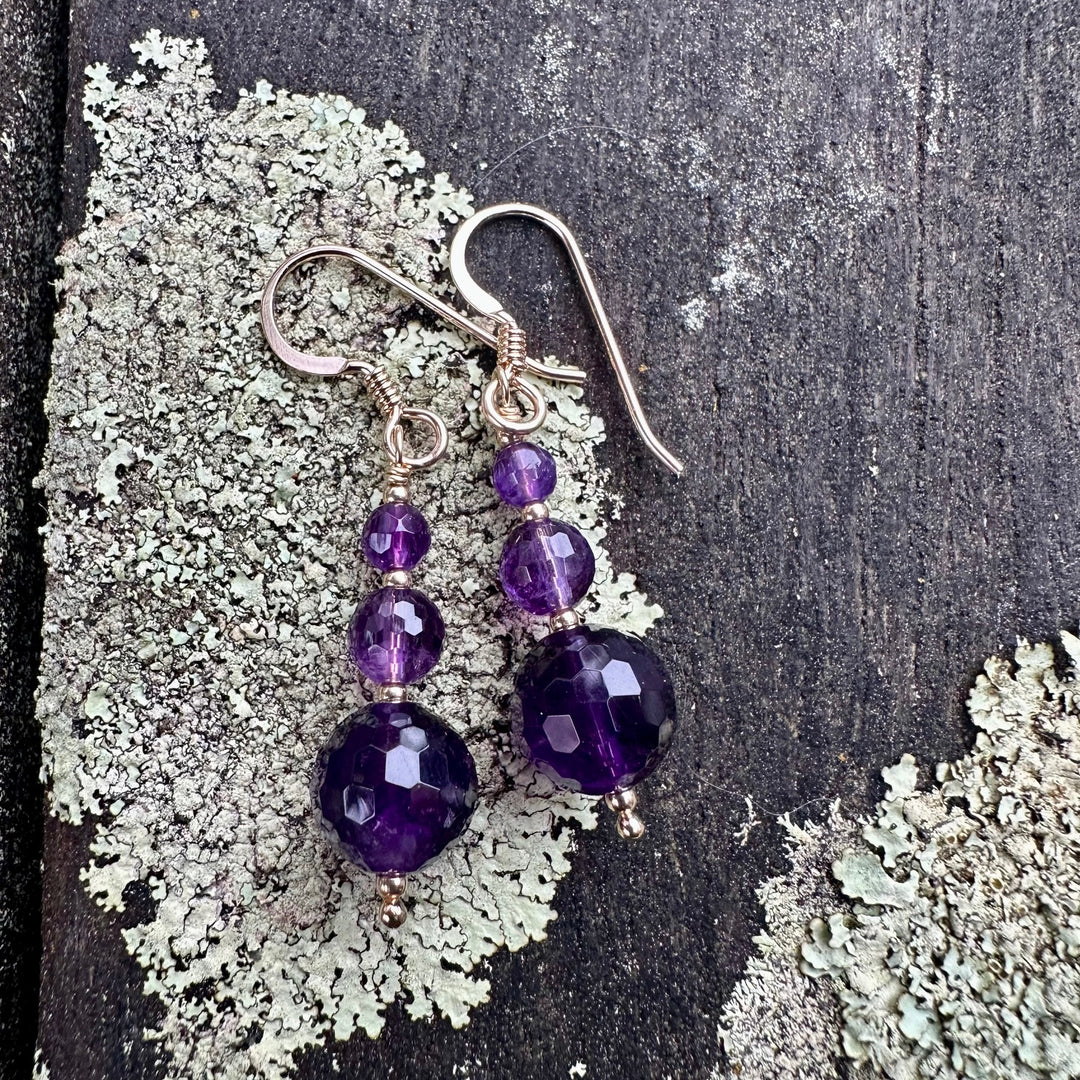 Amethyst earrings