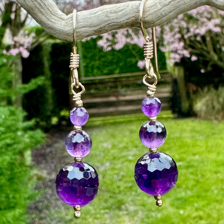 Amethyst earrings