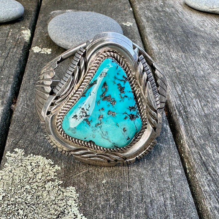 Vintage Navajo turquoise cuff
