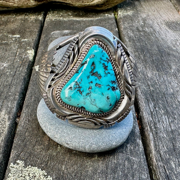 Vintage Navajo turquoise cuff