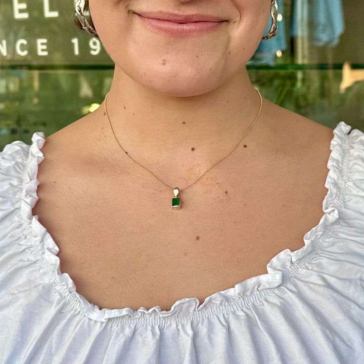 Brazilian emerald pendant