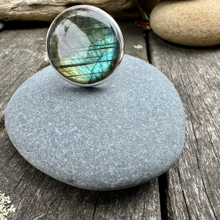 Huge labradorite ring