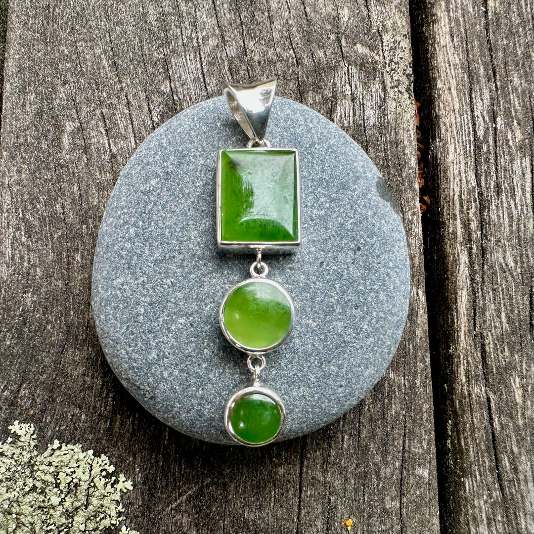 3 tier pounamu pendant