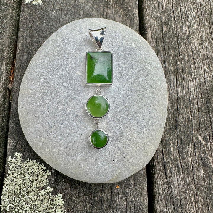 3 tier pounamu pendant