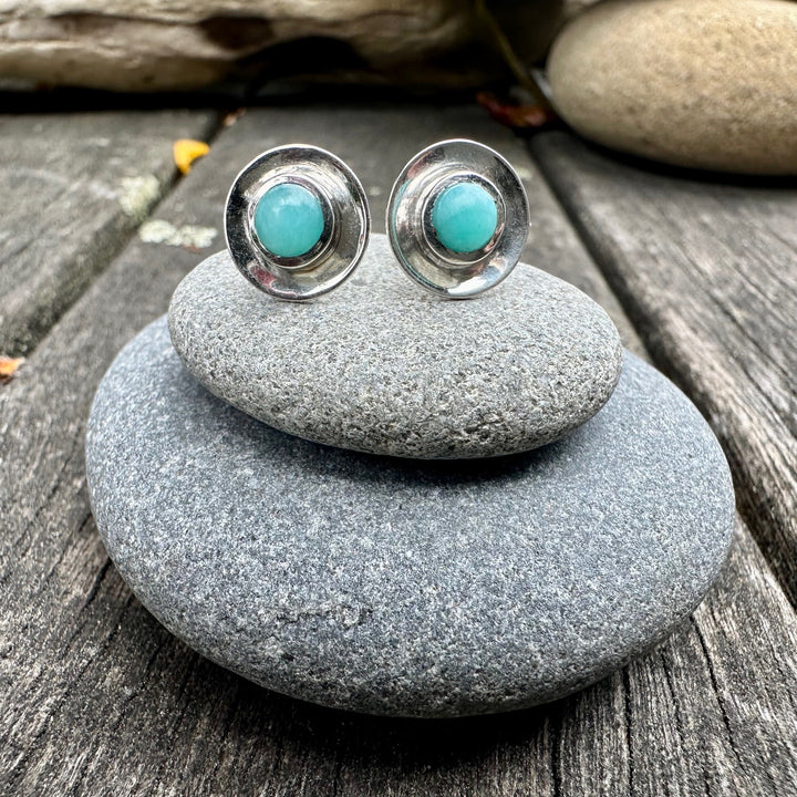 Amazonite studs