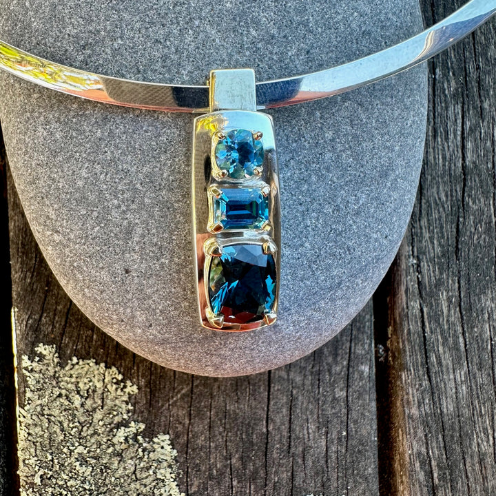 The Azure blue topaz pendant