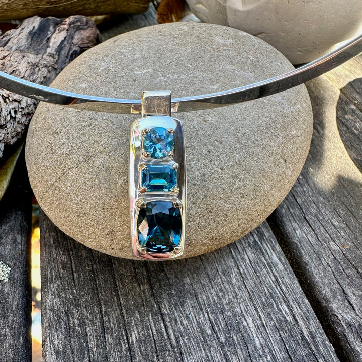 The Azure blue topaz pendant