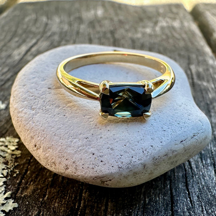Australian parti sapphire ring