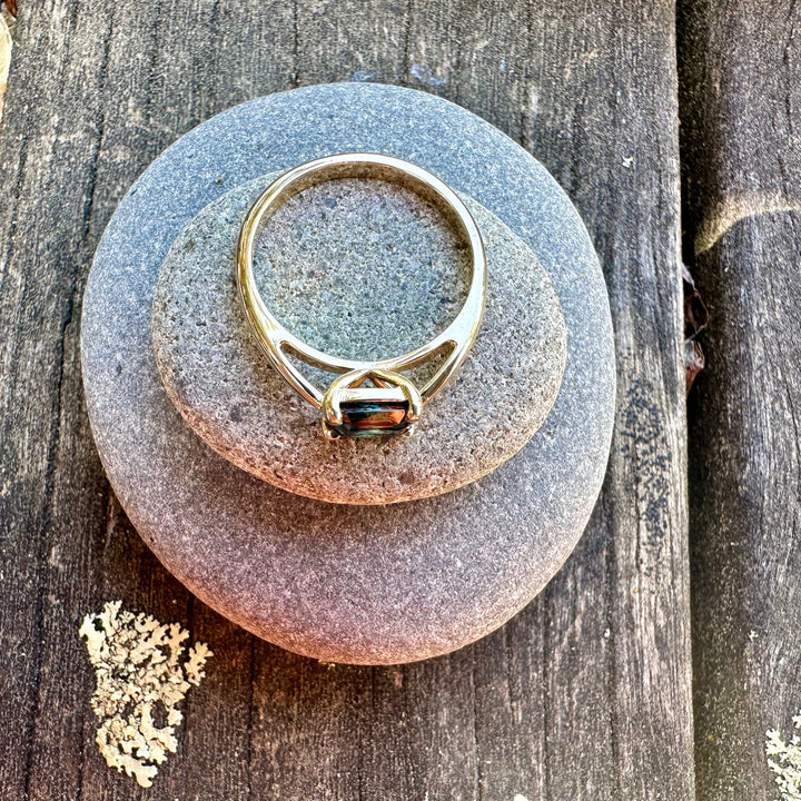 Australian parti sapphire ring