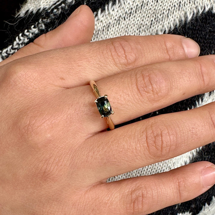 Australian parti sapphire ring