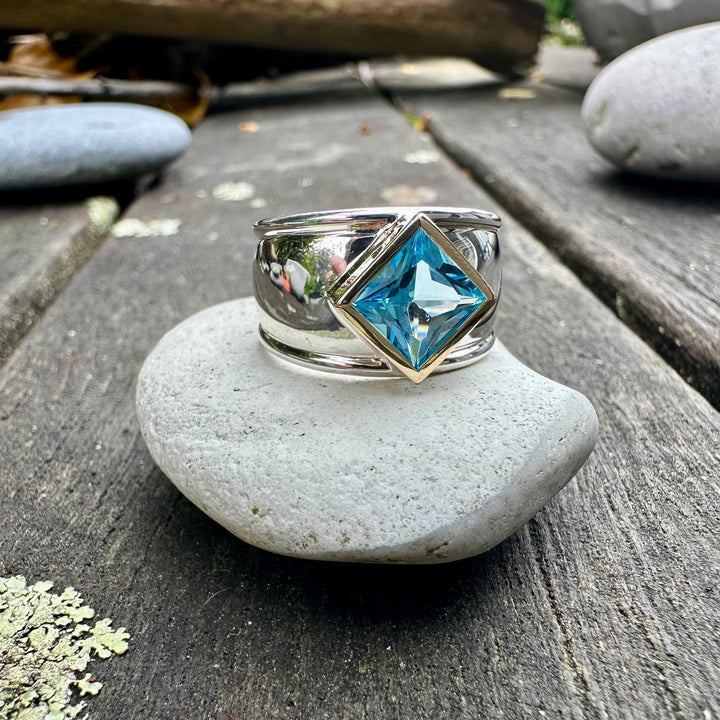 Blue topaz Bella ring
