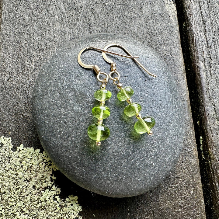 14ct peridot earrings