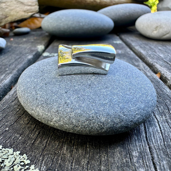 Modernist Danish sterling silver ring