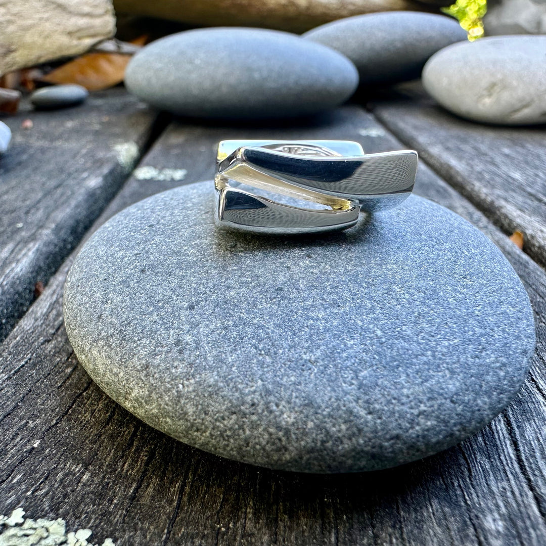 Modernist Danish sterling silver ring