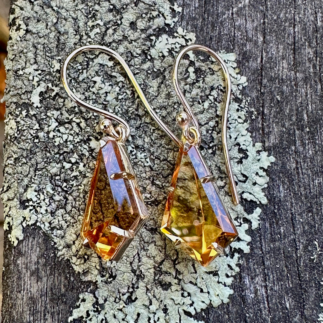 8.82ct citrine earrings