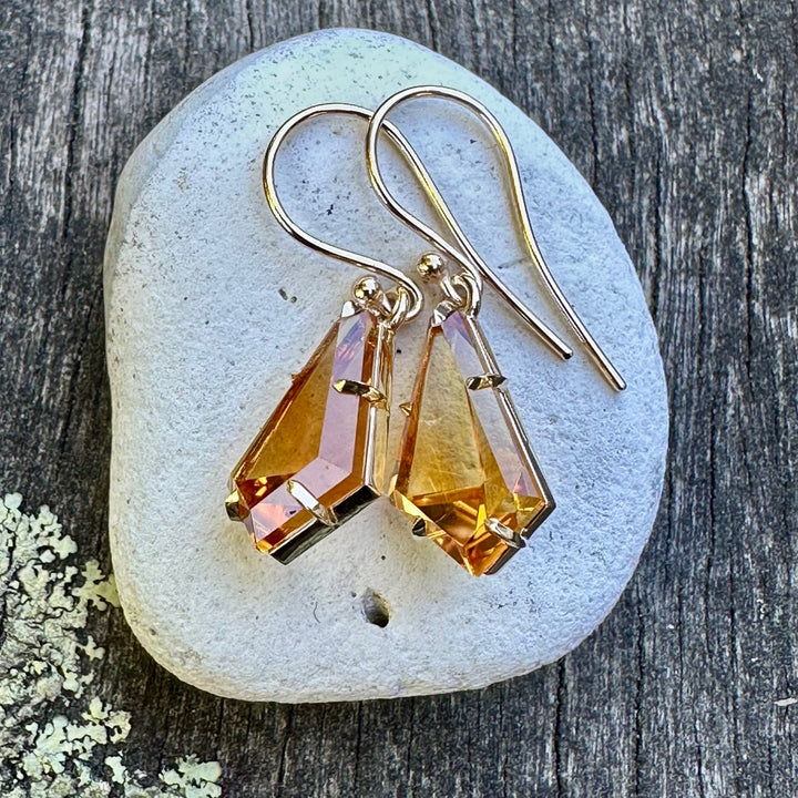 8.82ct citrine earrings