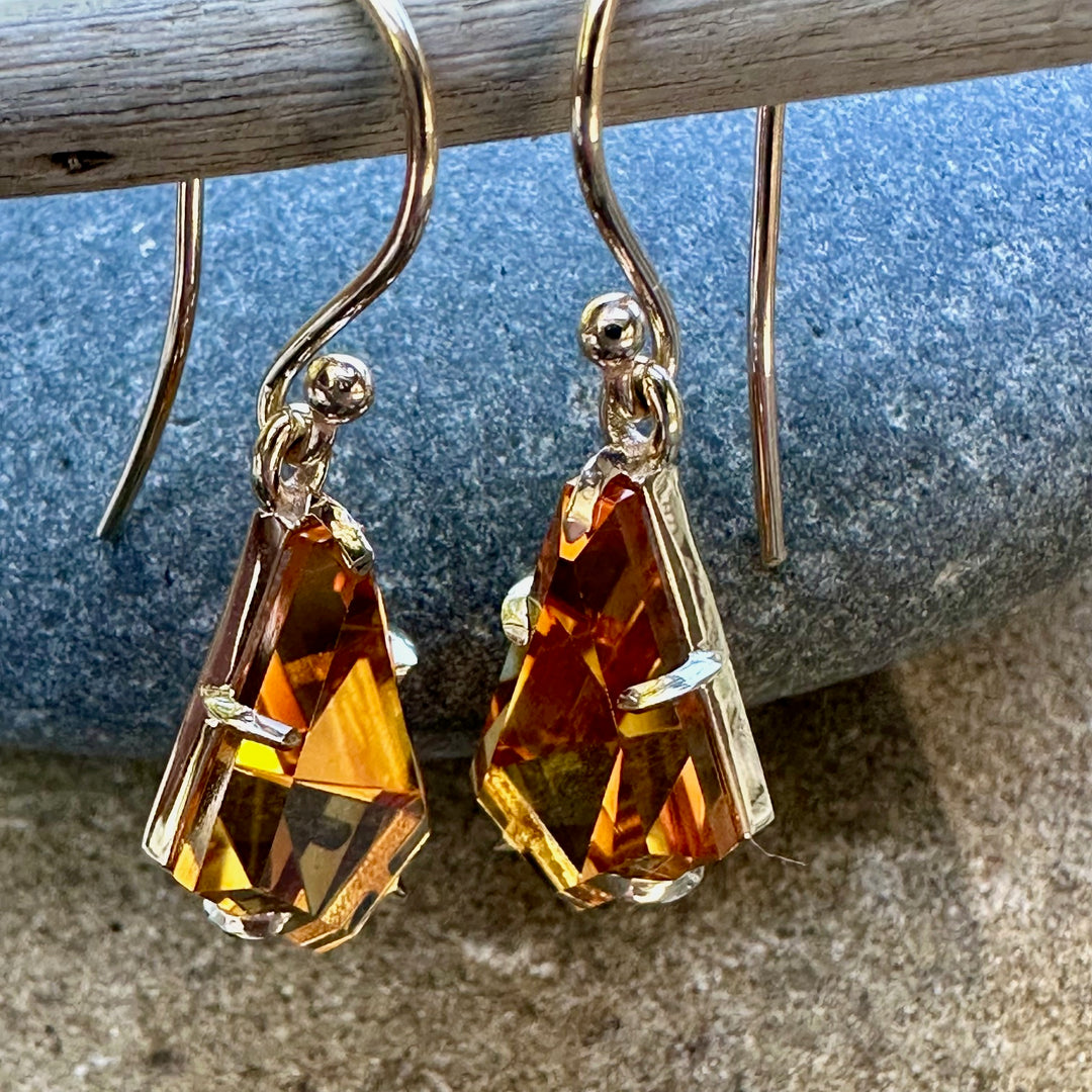 8.82ct citrine earrings