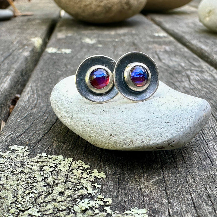 oxidised dragons breath studs