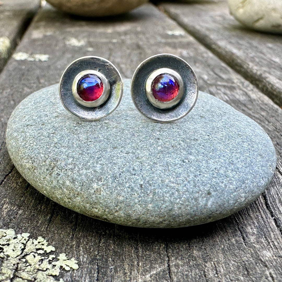 oxidised dragons breath studs