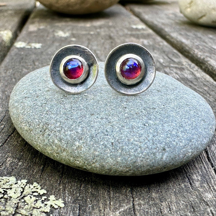 oxidised dragons breath studs