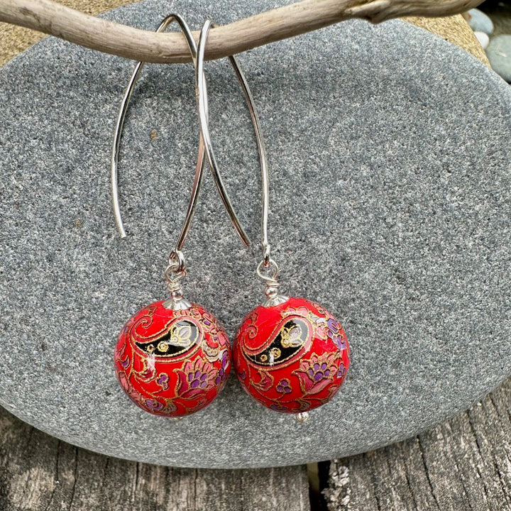 Japanese decal earrings