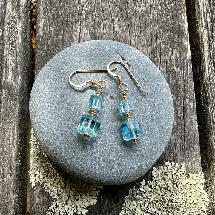 Brazilian aquamarine earrings