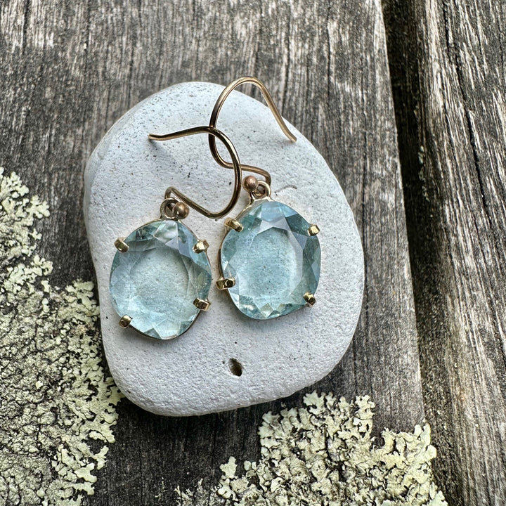 Brazilian aquamarine earrings
