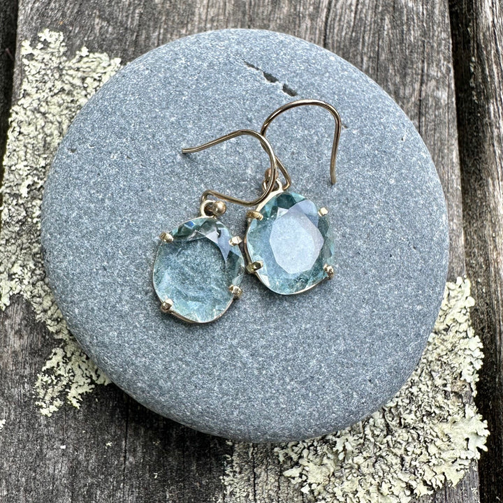 Brazilian aquamarine earrings