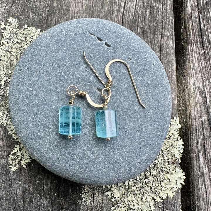 Brazilian aquamarine in 14ct gold