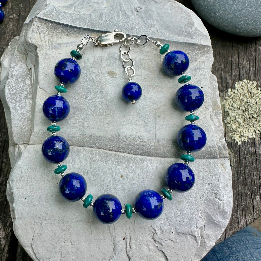 lapis lazuli & turquoise bracelet