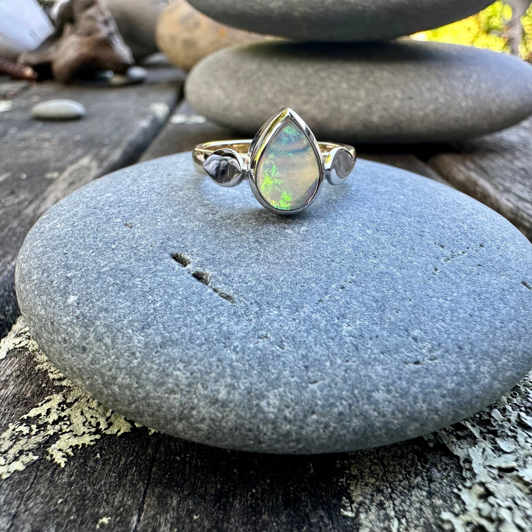 .95ct Australian crystal opal Amore ring