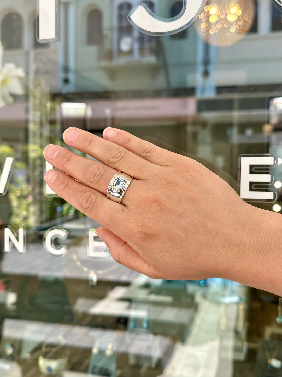 Aquamarine Bella ring