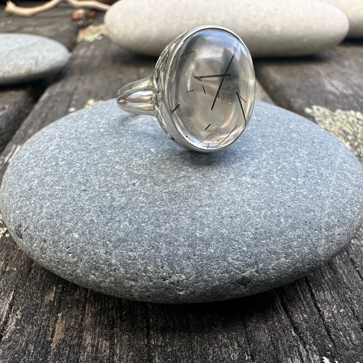 rutilated quartz ring