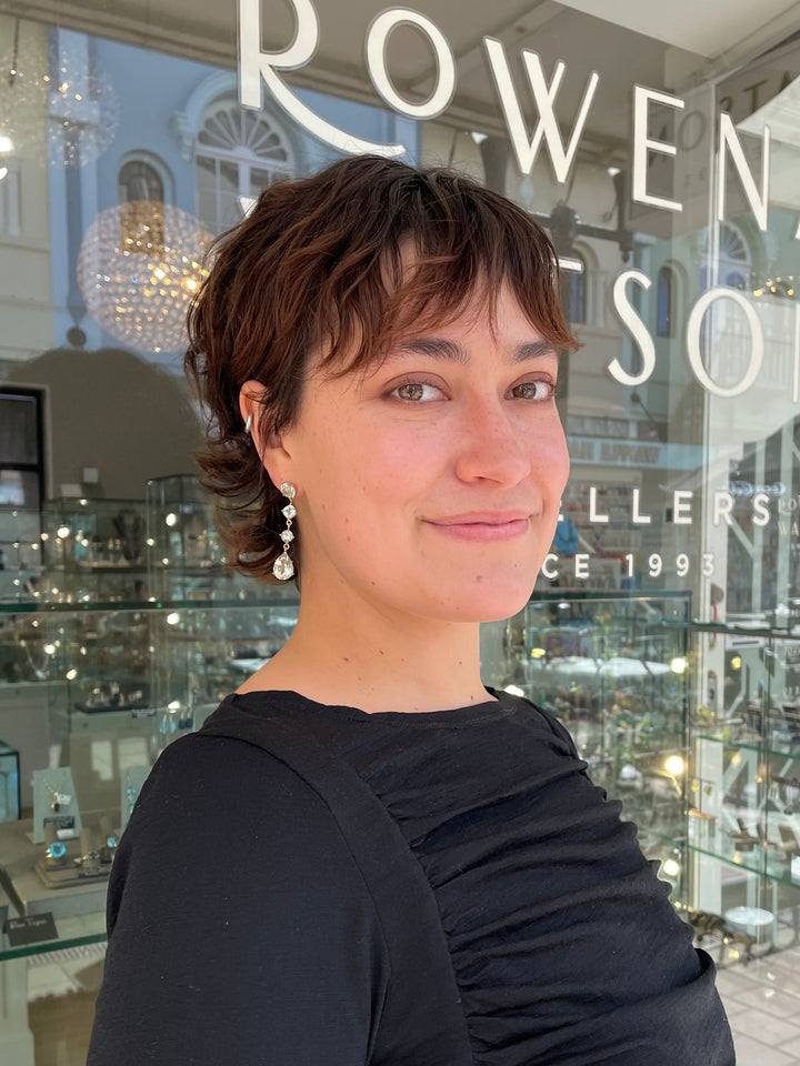 Prasiolite (green amethyst) Wild at heart earrings