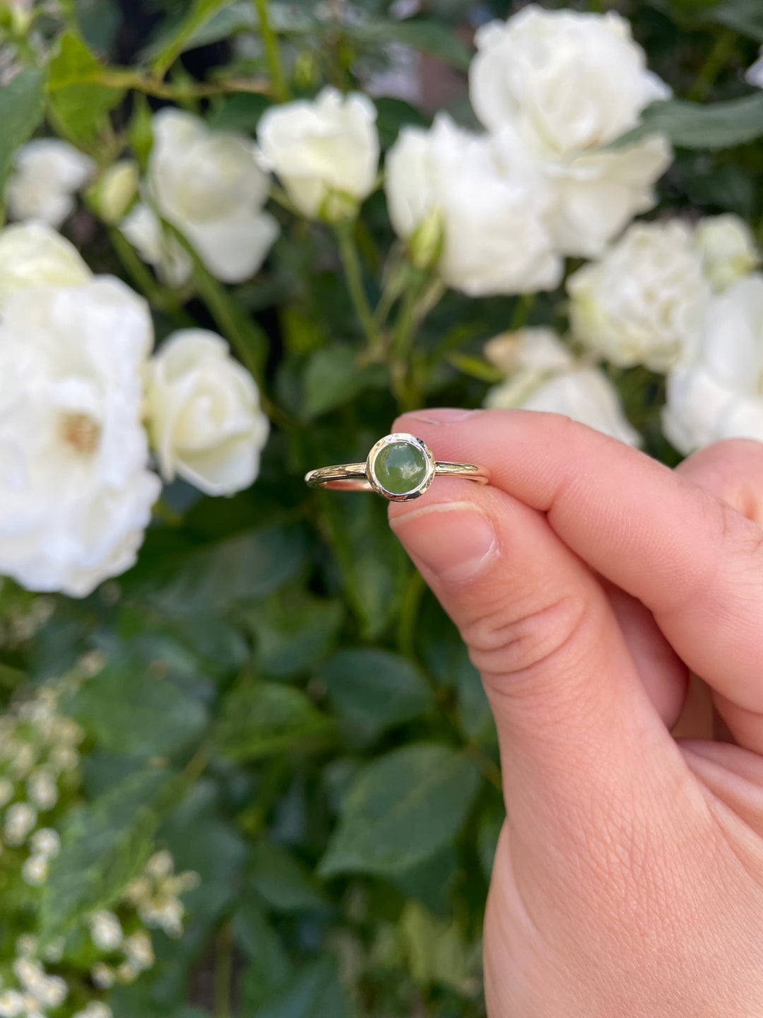 9ct yellow gold  pepe pounamu ring