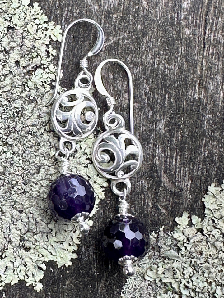 Amethyst earrings