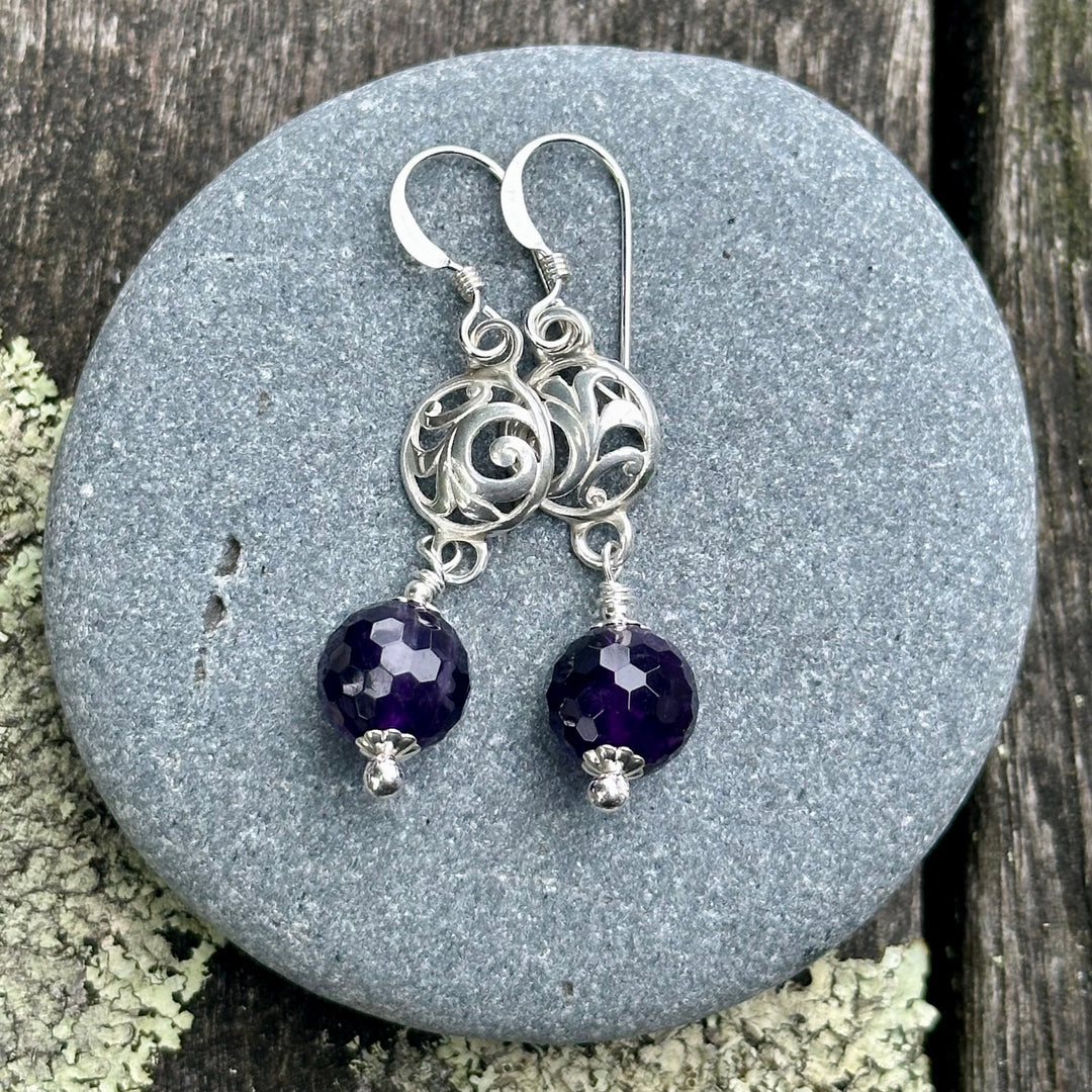 Amethyst earrings